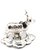Raviour Lifestyle Silver Plated Cow and Calf Statue, Kamdhenu Showpiece Idol for Pooja Mandir Idol