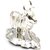 Raviour Lifestyle Silver Plated Cow and Calf Statue, Kamdhenu Showpiece Idol for Pooja Mandir Idol