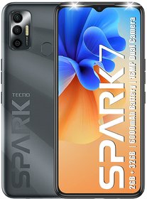 Tecno Spark 7 (Magnet Black, 3GB RAM, 64 GB Storage) - 6000mAh Battery16 MP Dual Camera 6.52 Dot Notch Display