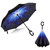 Double Layer Inverted Umbrella - Reversible Umbrella with C-Shaped Handle