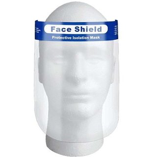 RXSHOPY Make In India Adjustable  Replaceable Eyes Nose Full Frontal Protection Isolation Face Shield Mask-Slider-1