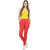 Queenley Fitting Jeggings  Red High Quality Stretchable Rayon Fabric Jeans