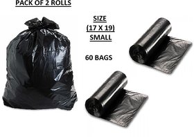 Garbage Bags Small 17 x 19 (Pack of 60) - 2 Rolls
