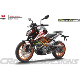 Buy KTM DUKE 390 Custom Decals/ Wrap/ Stickers STREET STYLE Kit- 2 ...