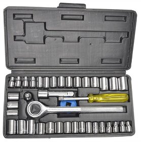 Aiwa Socket Wrench Set of 40  for Automotive Maintenance Mutlicolour