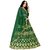 Deep Fashion Women's Embroidered Silk Semi stitched Lehenga Choli with Dupatta(Free size)-(green)