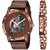 Men Brown Avenger And King Bracelet Combo Watch