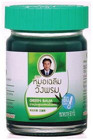 Wangphrom Thai Herbal Green Balm for Massage and Pain Relief 50g
