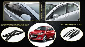 Auto Lite door visor set for Hyundai I20 Elite non breakable injection molding Genuine ABS plastic