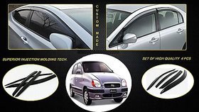 Auto Lite door visor set for Hyundai Santro old model only non breakable injection molding Genuine ABS plastic