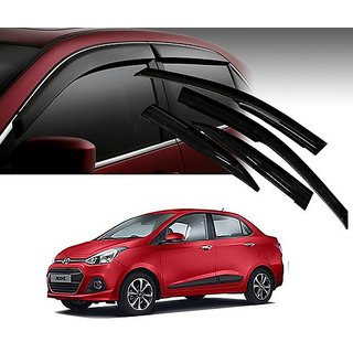 Auto Lite door visor set for  Hyundai Xcent non breakable injection moldingGenuine ABS plastic
