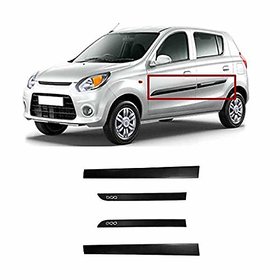 Side door Beading For Alto 800 in Matt Black Color with Genuine Finish set of 4