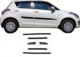 Side door Beading For Swift in Matt Black Color with Genuine Finish set of 6
