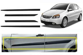 Side door Beading For Tata Indigo Matt Black Color with Genuine Finish set of 4