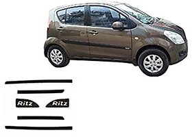 Side door Beading For Ritz Matt Black Color with Genuine Finish set of 6