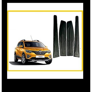 Side door beading for Renault Triber matt black set of 4