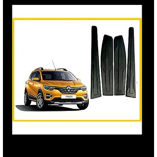 Side door beading for Renault Tribber matt black set of 4