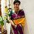 Chakradhar Distributors Banarasi Lichi  Silk Zari Woven Border Saree