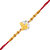 Vighnaharta Rudra Shivay Gold and Rhodium Plated Alloy Rakhi for Lovely Brother - [VFJ1042RKG]