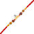 Vighnaharta Gold and Rhodium Plated Alloy Rakhi for Lovely Brother - [VFJ10010RKG]