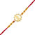Vighnaharta Shri Sai CZ Gold and Rhodium Plated Alloy Rakhi for Lovely Brother - [VFJ1047RKG]