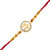 Vighnaharta Shraddha Saburi CZ Gold and Rhodium Plated Alloy Rakhi for Lovely Brother - [VFJ1046RKG]