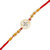 Vighnaharta Sathiya Gold and Rhodium Plated CZ Rakhi - [VFJ1009RKG]