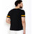 Red Leaf Black with gold Strip Half Sleeve Men T shirt