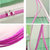 Silver Shine Pink Mosquito Net Foldable Double Bed Net