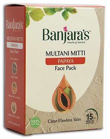 Banjaras Multani Mitti  Papaya Face Pack 100g (Pack Of 2)
