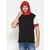 PAUSE Multicolor Solid Hooded Slim Fit Short Sleeve Men's T-Shirt