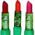 ADS Green Tea Extract Matte Lipstick (Pack of 3)