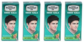 Super Vasmol 33 Kesh Kala Oil Based Hair Colour 50 ml (Pack Of 4)