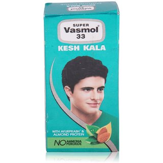 Super Vasmol 33 Kesh Kala Oil Based Hair Colour 50 ml (Pack Of 3)