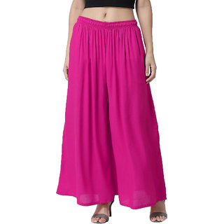 PT LEGGINGS Beautiful Rayon Palazoo for women freesize(Pack of 1)