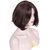 Women Hair Wig 16 Inch long Medium Brown Natural Color Feel Real Hairline Center Part With Double Skin Base Premium