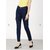 Women Navy Blue Silky Jean