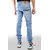 Blue Collars  ( PACK OF 2) Cotton Printed T-Shirt And Denim JOGGER for Men