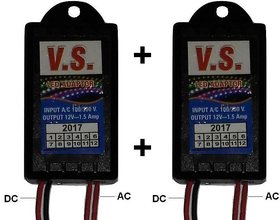 2 Pcs LED Strip Light Adapter/ Driver, LED Driver AC 100-240 V to DC 12V 1Amp