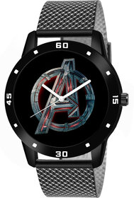 29K Avenger-02 Men Black Dial Silicone Strap Analog Watch