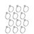 VARULAX ROLSHINE ROUND Stainless Steel Towel Ring (COMBO-12 PCS)/Towel Holder/Silver (STAINLESS STEEL)(PACK OF 12)