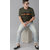 Odoky Olive Black &Orange Round Neck T-Shirt For Men