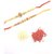 Handmade Handmade Rakhi combo with Roli Chawal Set of 2