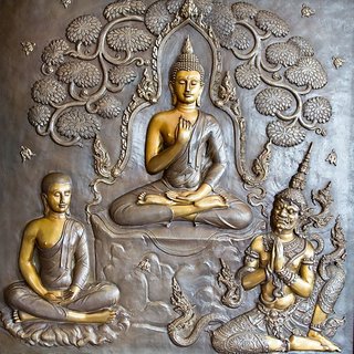 Style UR Home - Lord Buddha Wall Art Print- 18  X 12 - Vinyl Non Tearable High Quality Printed Poster.