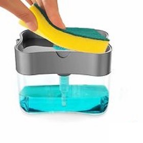2 in 1 Soap Dispenser For Dishwasher Liquid Holder (Assorted Color)