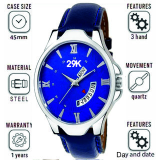 29K-9007 New Stylist Attractive Blue Dial Next Generation Partywear/Formal/Casual Boy Smart Analog Watch - Men
