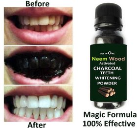 Activated Neem Charcoal Teeth Whitening Powder