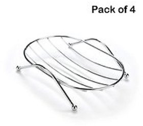 Stainless Steel Soap Dish Case/Soap Stand/Soap Holder for Bathroom (Pack of 4)