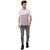 White Casual Men's T-Shirt