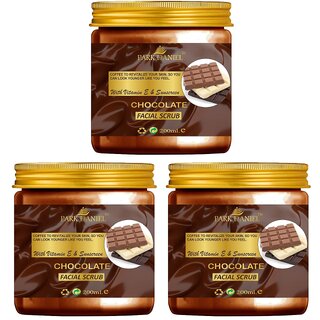 Park Daniel Chocolate Facial Scrub-Combo 3 Jars of 200 ml(600 ml)